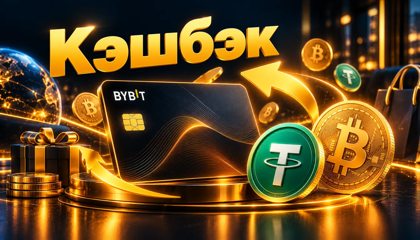 Кэшбэк Bybit Card: карта Bybit и криптовалютные монеты