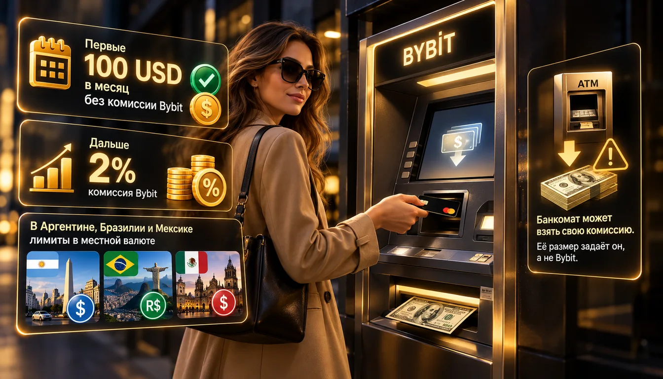 Снятие наличных с картой Bybit